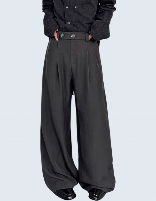 two-burton two-tuck wide pants