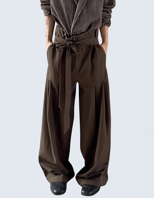 ribbon belt design wide slacks