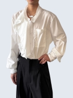 multi-layered palace pleated shirt