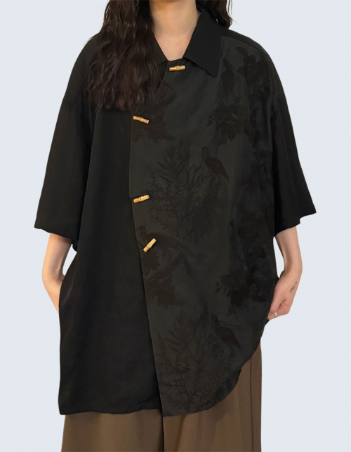 Bamboo Button Short Sleeve Shirt