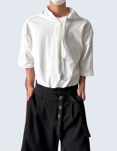 flowing scarf T-shirt