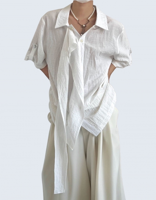 neutral style layered shirt