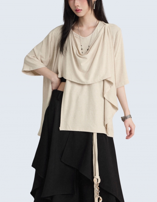 Layered Unbalanced T-shirt