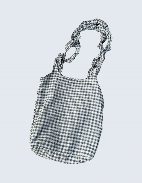 Black Gray Fled Simple Tote Bag