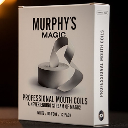 Professional Mouth Coils 60ft white 12pk (프로페셔널 마우스 코일 60피트 화이트 12개) by Murphy's Magic