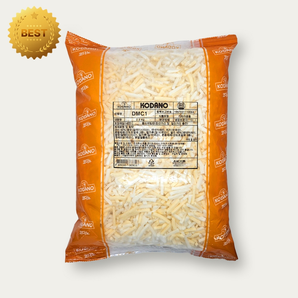 조흥 코다노 DMC1 가공치즈 모조치즈 2.5kg 냉장
