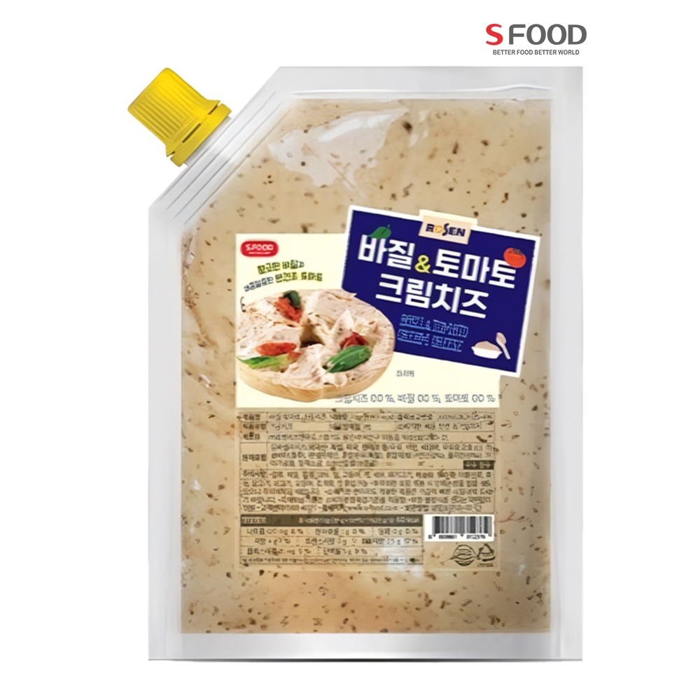 에쓰푸드 바질 & 토마토 크림치즈 1kg