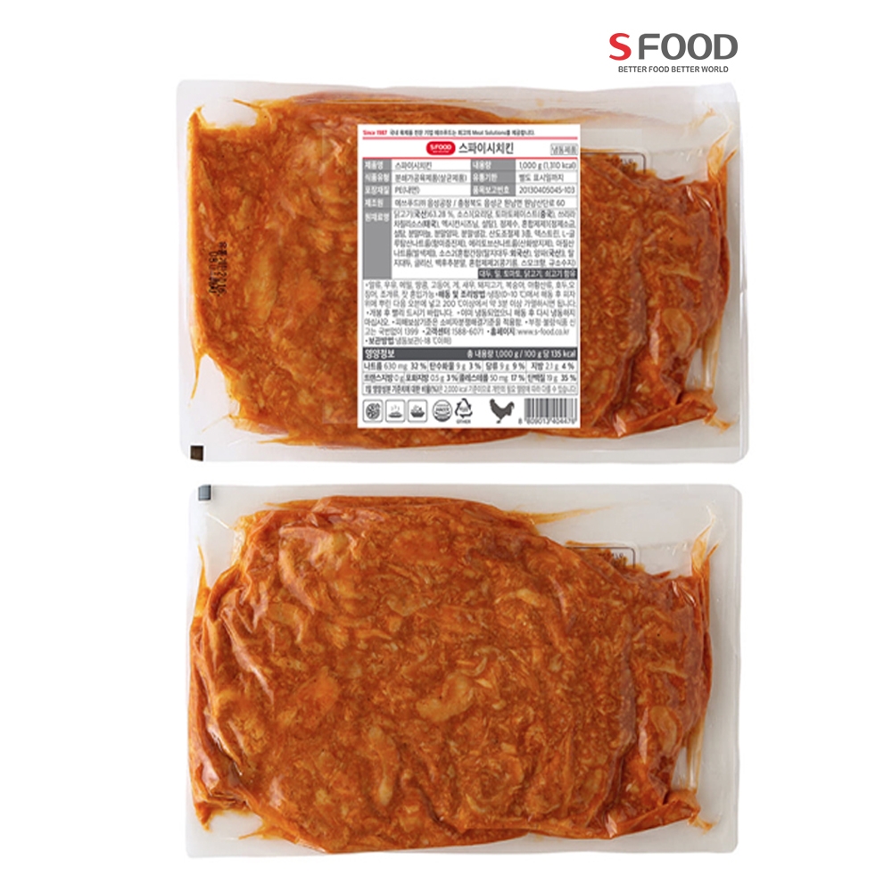 에쓰푸드 스파이시 치킨 1kg