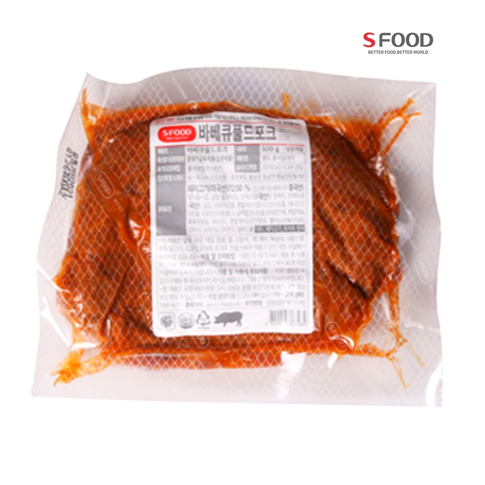 에쓰푸드 바베큐풀드포크 500g