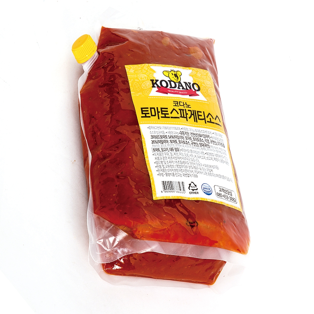 조흥 코다노 토마토 스파게티소스 2kg 냉장