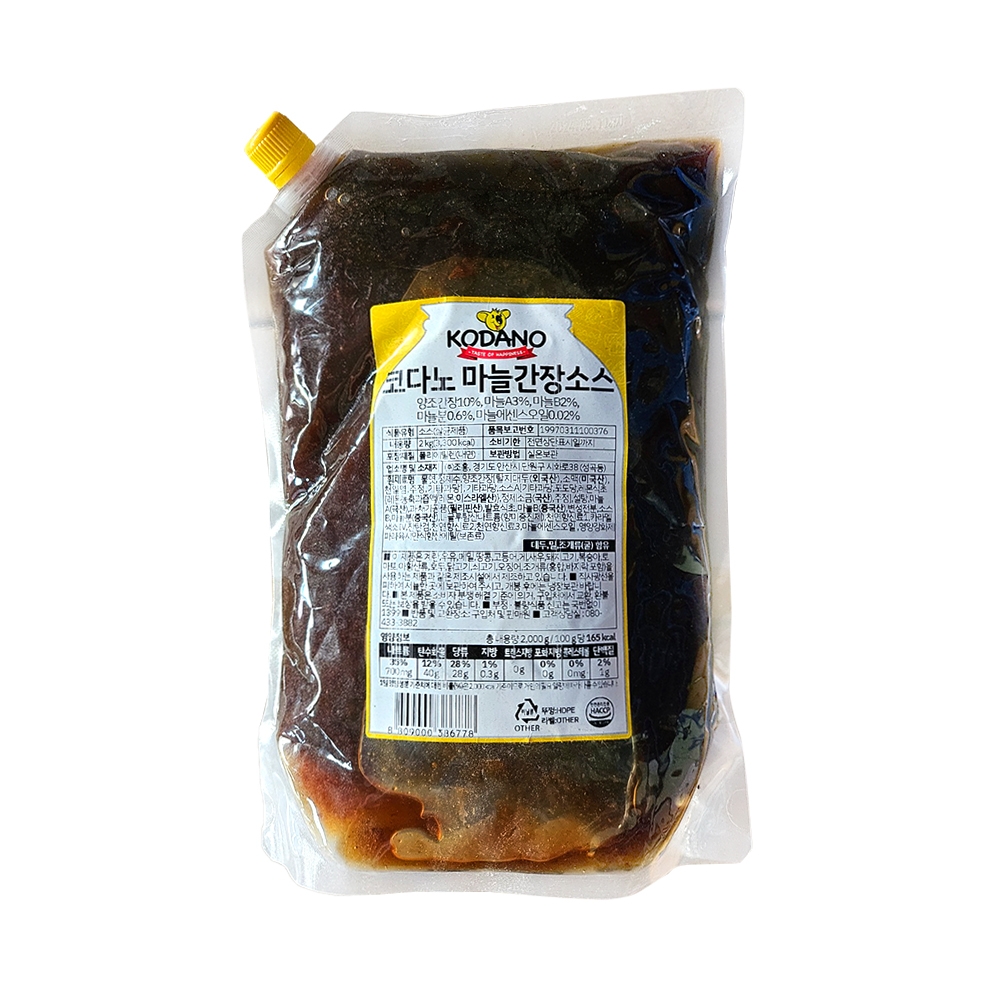 조흥 코다노 마늘간장 소스 2kg 상온