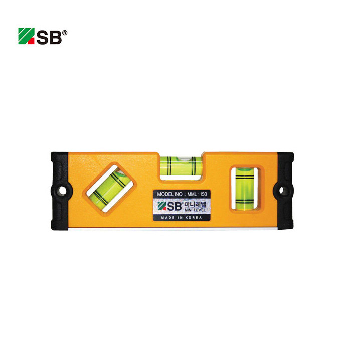 SB 미니수평 MML-150 소형 자석수평 3바이얼수평