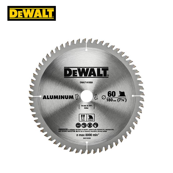 디월트 DWA714160A 원형톱날 알루미늄 180 (7¼) 19mm 60T 2.2t