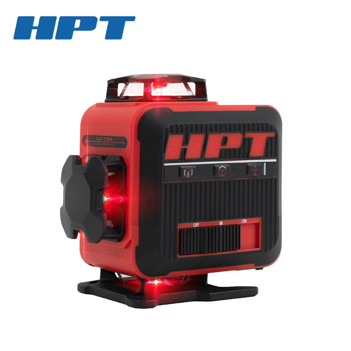 HPT 미니 4D 레드 레이저 레벨기 HL-4MR 세트