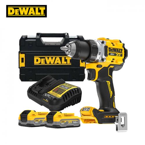 디월트 20V DCD801S2T 충전 무선 브러쉬리스 콤팩트 전동 드릴 드라이버 3.5A 파워스택 2개입 배터리 세트