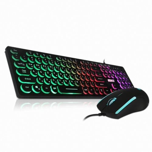 ABKO KM110 RGB 멤브레인 키보드 마우스 합본