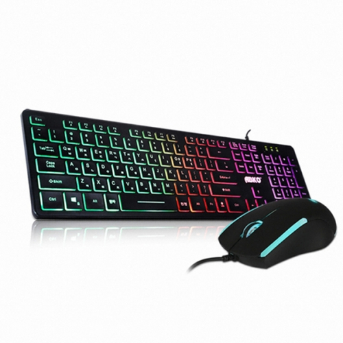 ABKO KM120 RGB 멤브레인 키보드 마우스 합본