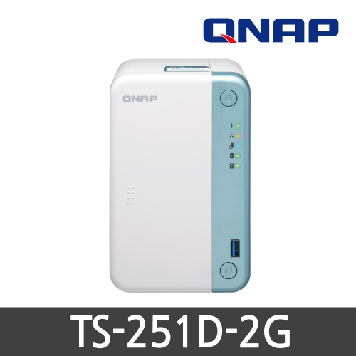 Qnap TS-251D-2G /2베이/WD Red HDD SET (2TB~8TB)