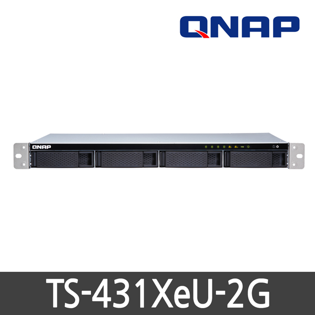 QNAP TS-431XeU-2G /4베이/랙형/WD Red HDD SET (24TB~40TB)