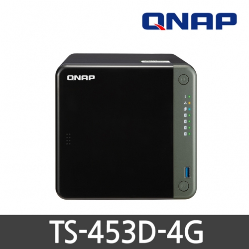 QNAP TS-453D-4G/4베이/타워형 NAS/하드미포함