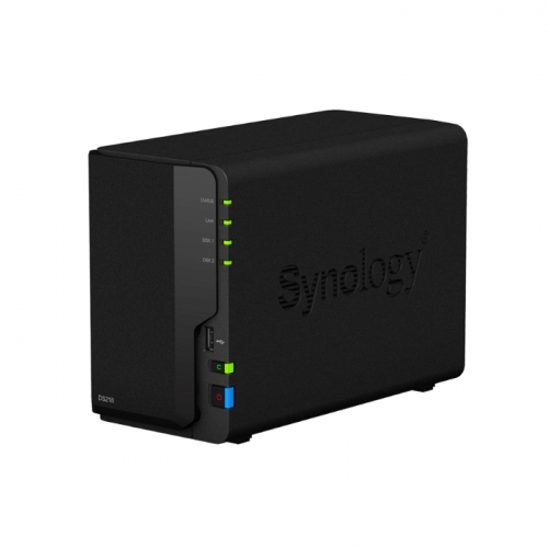 Synology DS218/2베이/NAS/WD Purple HDD SET (12TB~16TB)