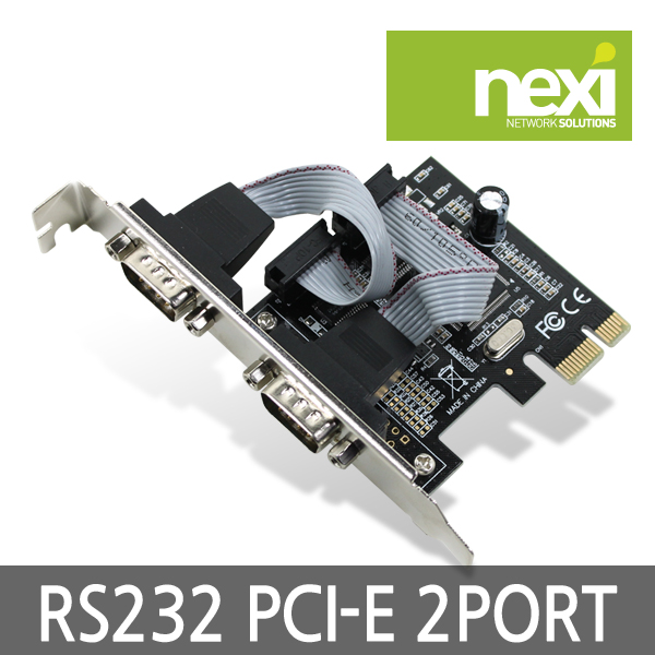 NX312 RS232 시리얼 PCI-e 카드 2포트 NX-RS232EX2P