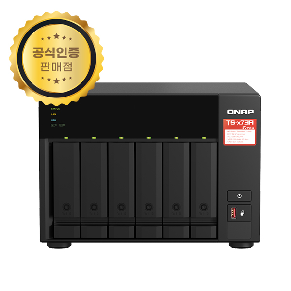 QNAP TS-673A-8G/6베이/WD Purple (4TBx6)