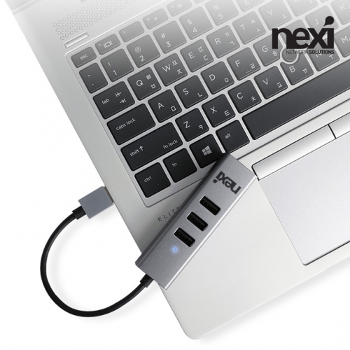 NX1256 USB3.0 1P+2.0 3P 4포트 허브 NX-U3122P