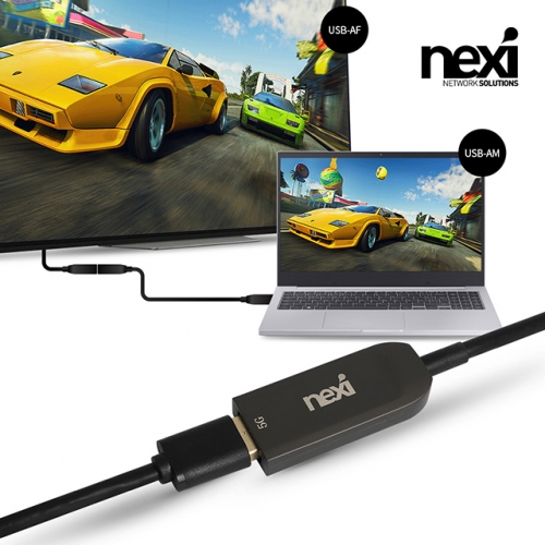 NX1349 USB3.1 Gen1 AOC AM-AF 연장 케이블 10M