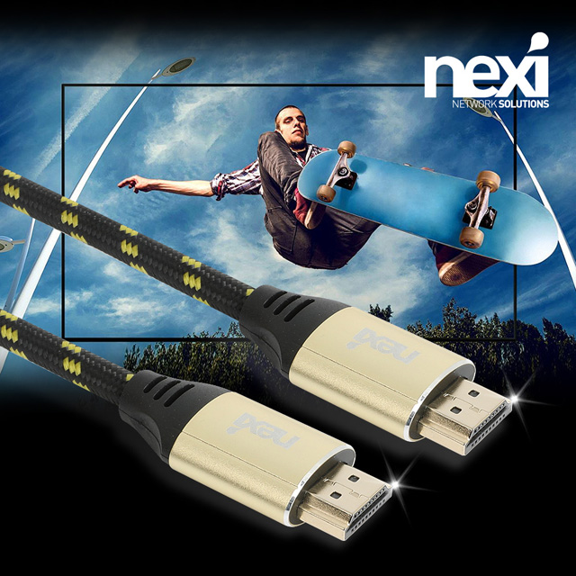 NX973 HDMI V2.0 파인골드 케이블 5M