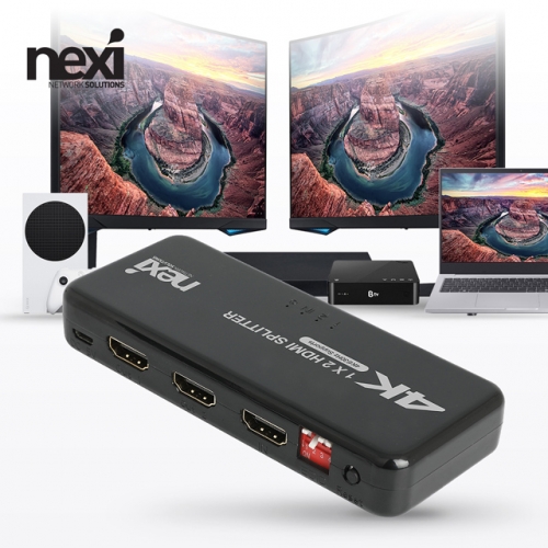 NX1260 4K 1:2 HDMI v1.4 분배기 EDID,NX-4K0102-30ED