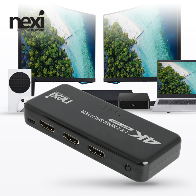 NX1261 4K 1:2 HDMI v2.0 분배기 NX-4K0102-60