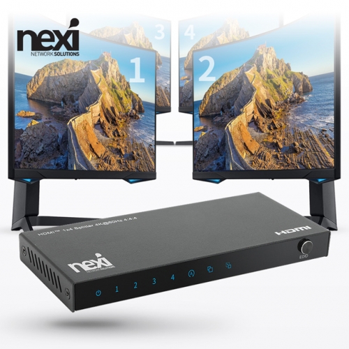 NX1298 4K 1:4 HDMI 분배기 철재 USB전원 EDID NX-4K0104SP-60Y
