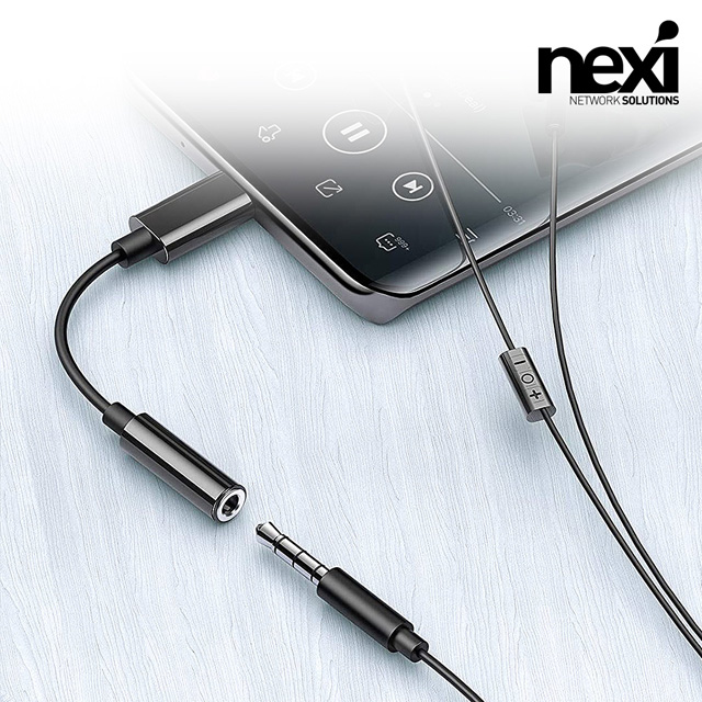 NX1208 USB-C  C타입 to 3.5 AUX(F) 3.5mm 스테레오 변환 젠더 (NX-CAXF)