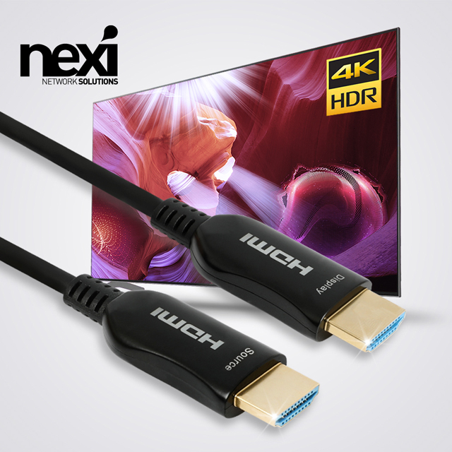 NX1103 하이브리드 광 HDMI v2.0 케이블 4K UHD 10M
