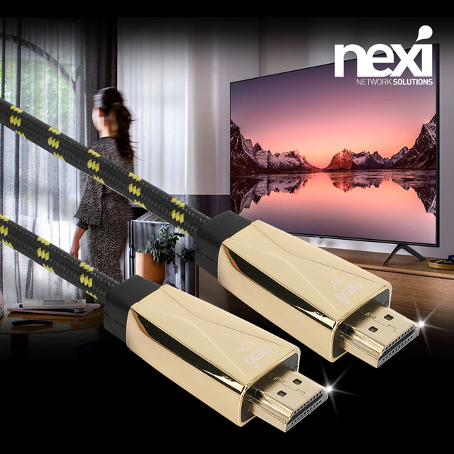 NX1000 8K UHD HDMI v2.1 파인크롬 케이블 1.5M