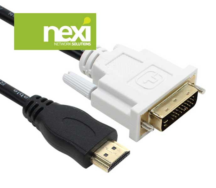 NX196 HDMI to DVI 듀얼 케이블 1M (NX-HD2DVI-1M)