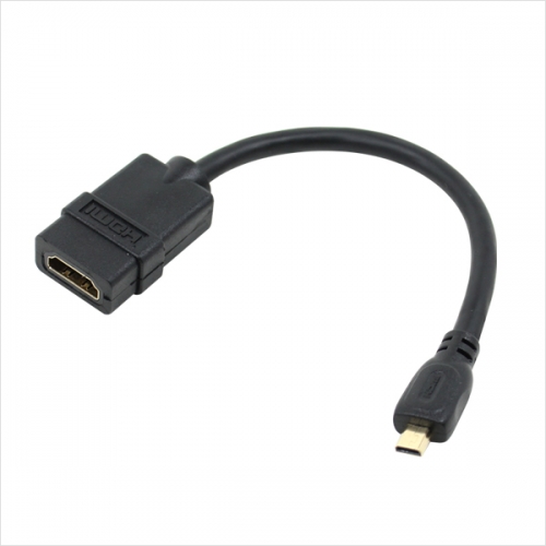 NX263 Micro HDMI(M) - HDMI(F) 젠더 15cm