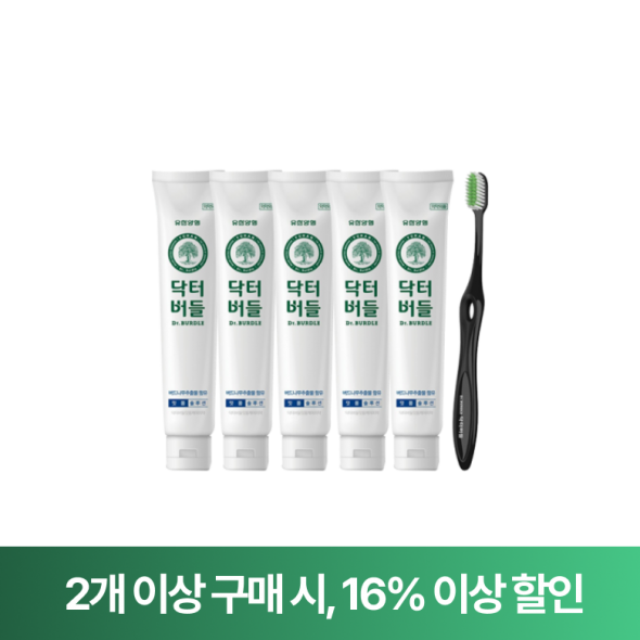 닥터버들 잇몸케어 치약 130g 5개(칫솔 증정)