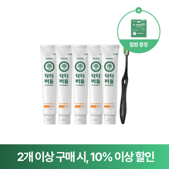 닥터버들 토탈케어 치약 130g 5개(칫솔 증정)