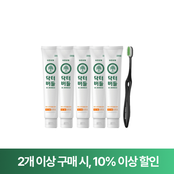 닥터버들 토탈케어 치약 130g 5개(칫솔 증정)