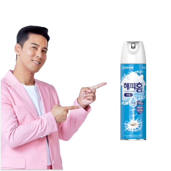 해피홈 에어로솔 수성(무향) 500ml