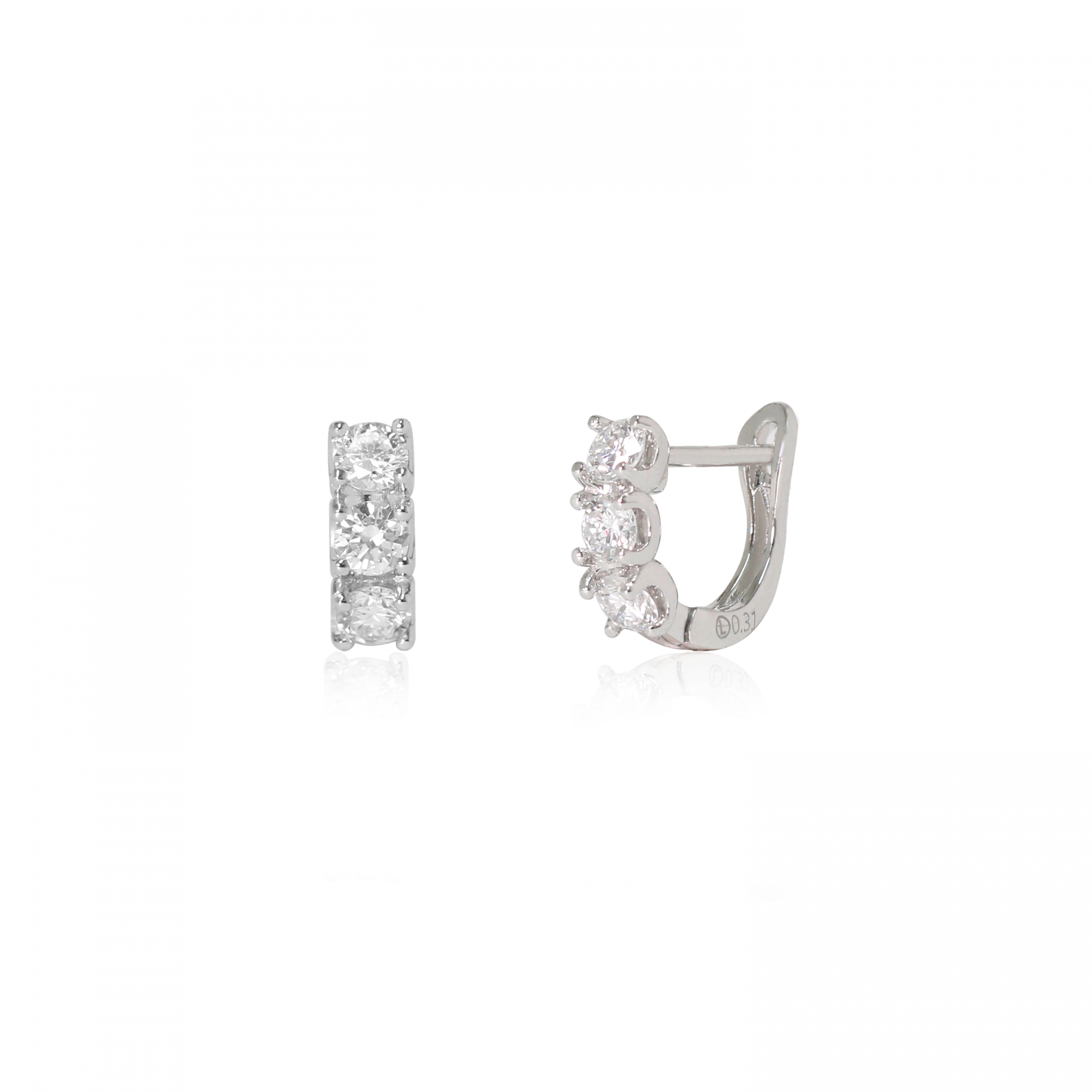 랩그로운 다이아몬드 3mm(1부) 엔칸토 원터치 귀걸이