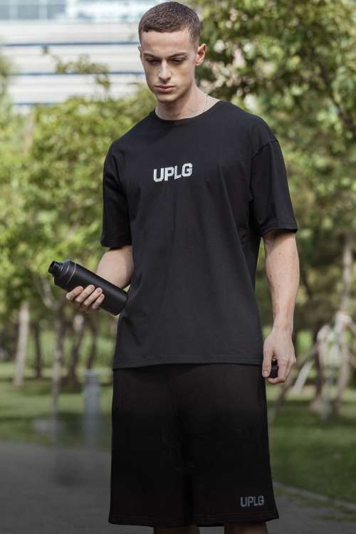 UPLG 메인로고 시그니처 오버핏 반팔 티셔츠