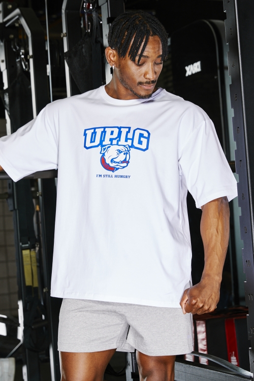 UPLG 불독 오버핏 반팔 티셔츠