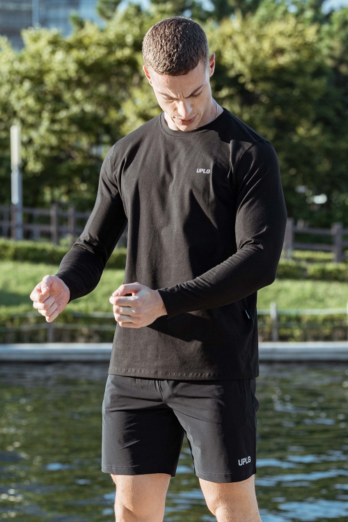 Small Logo Muscle Fit Long Sleevees
