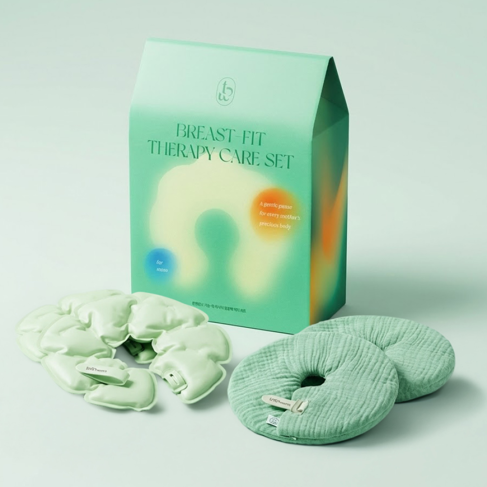 튼튼맘스 가슴 핏 마사지 냉온 찜질팩 케어 세트 (찜질팩2개+커버2개)