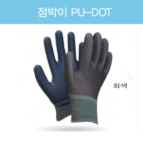 점박이장갑(PU-DOT)_회색  (1봉=10개)