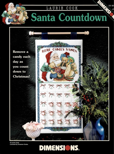 십자수도안책 Dimensions/ SANTA COUNTDOWN-355