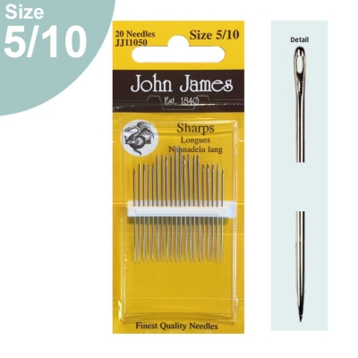 존제임스 아플리케바늘 Sharps 5/10호(20개세트)-JJ11050